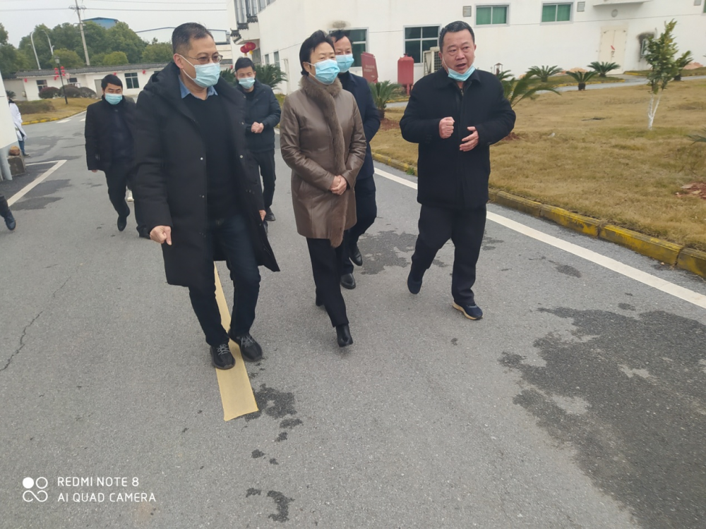 中共永丰县委书记邹卫梅莅临沙龙会官网集团视察复工复产工作